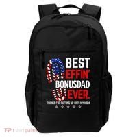 Best Effin Bonus Dad Ever Step Dad Fathers Day Gift Backpack thumb 0