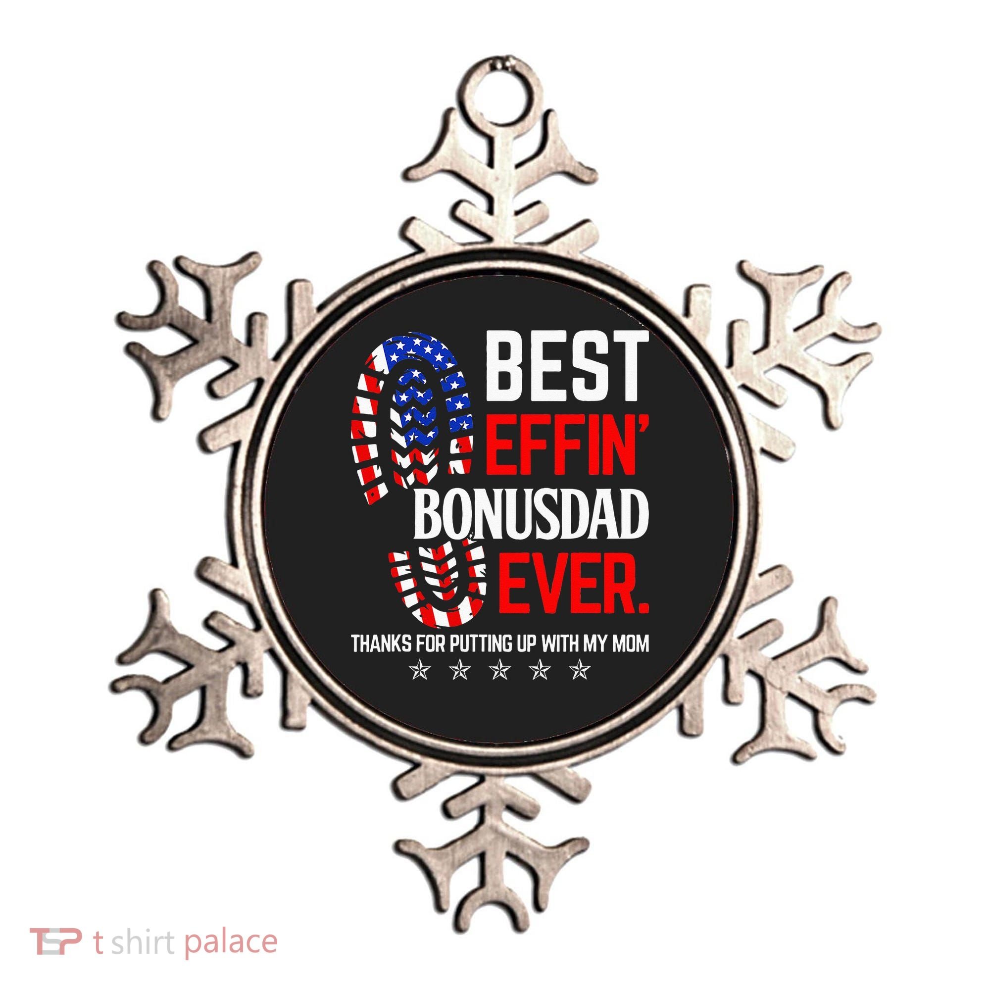 Best Effin Bonus Dad Ever Step Dad Fathers Day Gift Ornament