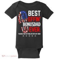 Best Effin Bonus Dad Ever Step Dad Fathers Day Gift Baby Bodysuit thumb 0