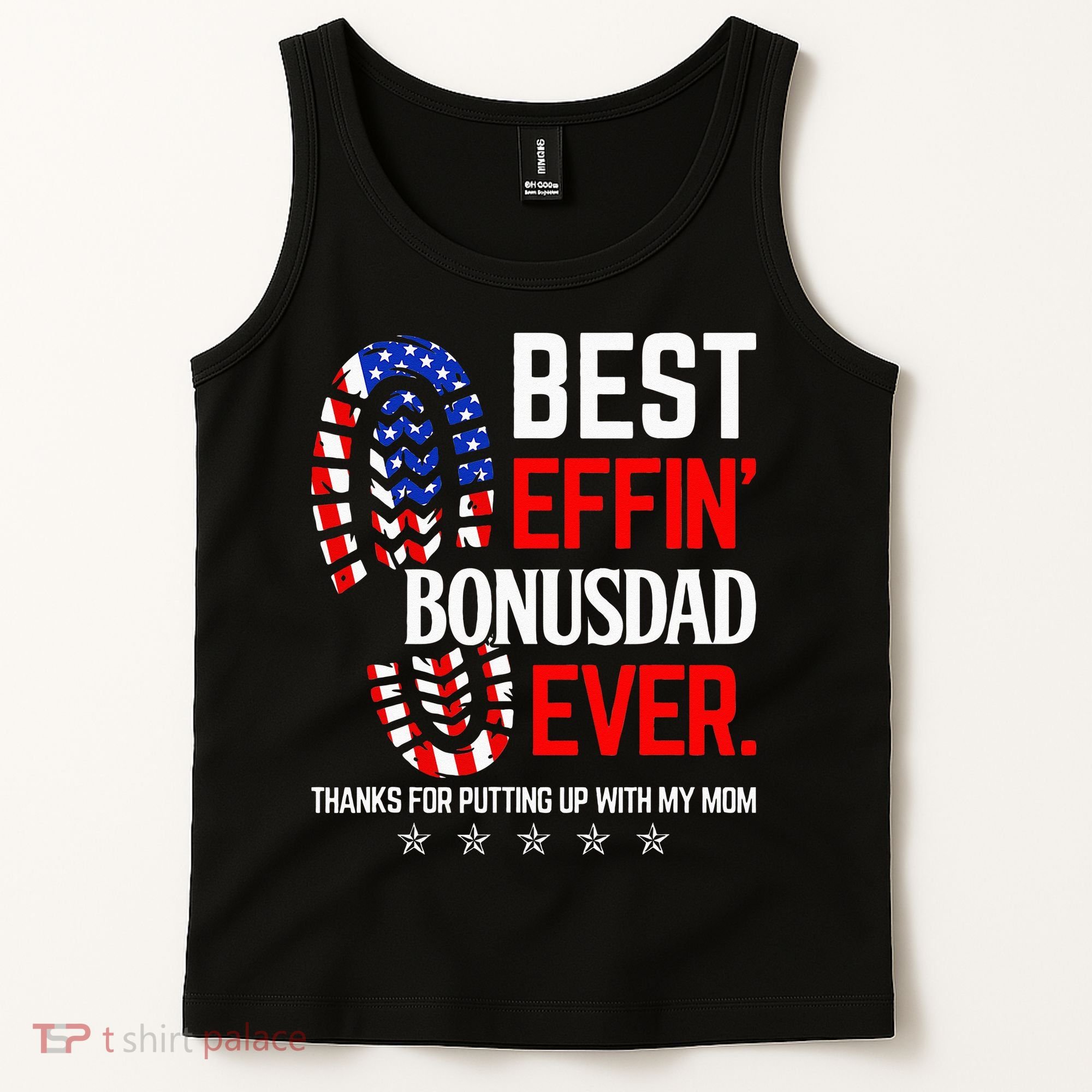 Best Effin Bonus Dad Ever Step Dad Fathers Day Gift Tank Top