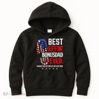 Best Effin Bonus Dad Ever Step Dad Fathers Day Gift Kids Hoodie thumb 0