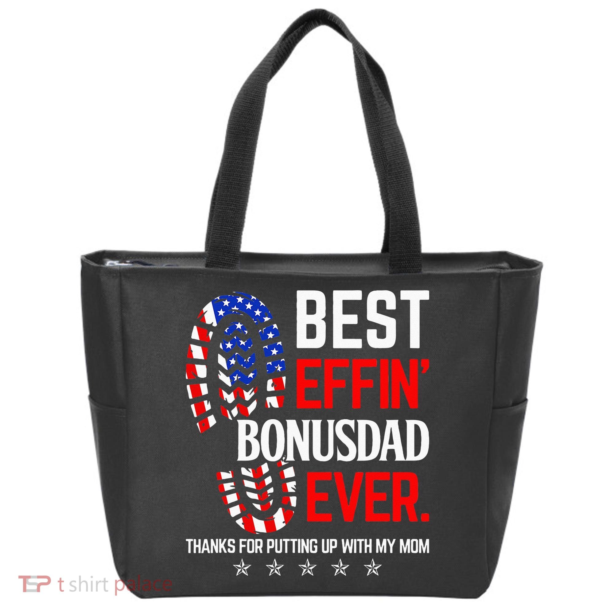 Best Effin Bonus Dad Ever Step Dad Fathers Day Gift Tote Bag