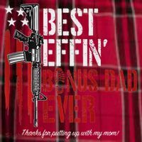 Best Effin' Bonus Dad Ever Men's Flannel Plaid Pajama Pants thumb 2