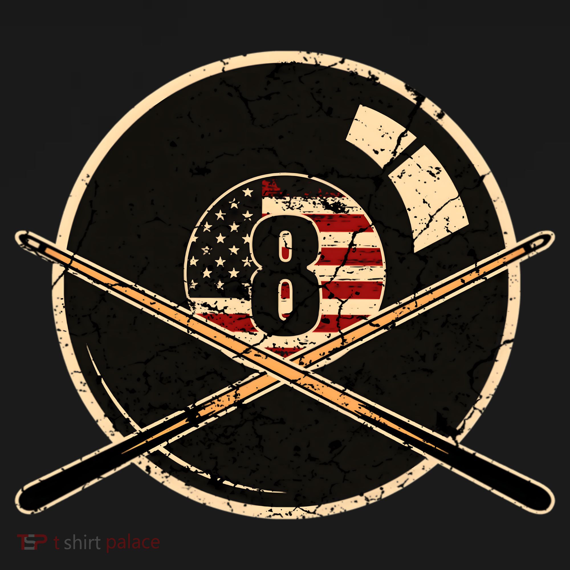 Billiards Eight Balls With American Flag Billiards Dad Gift For Father’s Day Women's Hoodie