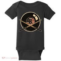 Billiards Eight Balls With American Flag Billiards Dad Gift For Father’s Day Baby Bodysuit thumb 0