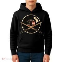 Billiards Eight Balls With American Flag Billiards Dad Gift For Father’s Day Kids Hoodie thumb 4