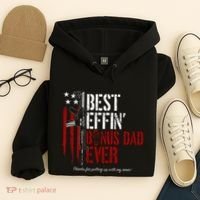 Best Effin’ Bonus Dad Ever Daddy Gun Rights American Flag Hoodie thumb 4