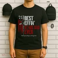 Best Effin’ Bonus Dad Ever Daddy Gun Rights American Flag T-Shirt thumb 6