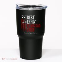 Best Effin’ Bonus Dad Ever Daddy Gun Rights American Flag Tumbler thumb 0