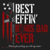 Best Effin’ Bonus Dad Ever Daddy Gun Rights American Flag Tumbler thumb 3