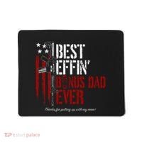 Best Effin’ Bonus Dad Ever Daddy Gun Rights American Flag Mousepad thumb 0