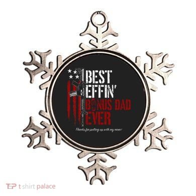 Best Effin’ Bonus Dad Ever Daddy Gun Rights American Flag Ornament