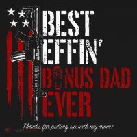 Best Effin’ Bonus Dad Ever Daddy Gun Rights American Flag Tote Bag thumb 4