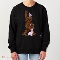 Bigfoot Easter Bunny Cute Women's Sweatshirt thumb 0