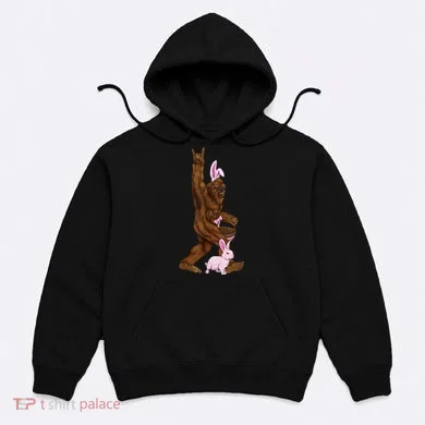Bigfoot Easter Bunny Cute Hoodie
