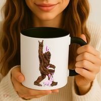Bigfoot Easter Bunny Cute Coffee Mug thumb 3
