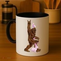 Bigfoot Easter Bunny Cute Coffee Mug thumb 4