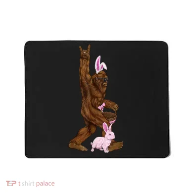 Bigfoot Easter Bunny Cute Mousepad
