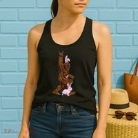 Bigfoot Easter Bunny Cute Women's Tank Top thumb 2