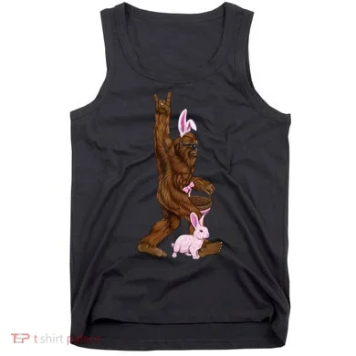 Bigfoot Easter Bunny Cute Tank Top