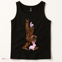 Bigfoot Easter Bunny Cute Tank Top thumb 2