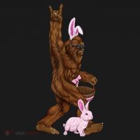 Bigfoot Easter Bunny Cute Tank Top thumb 6