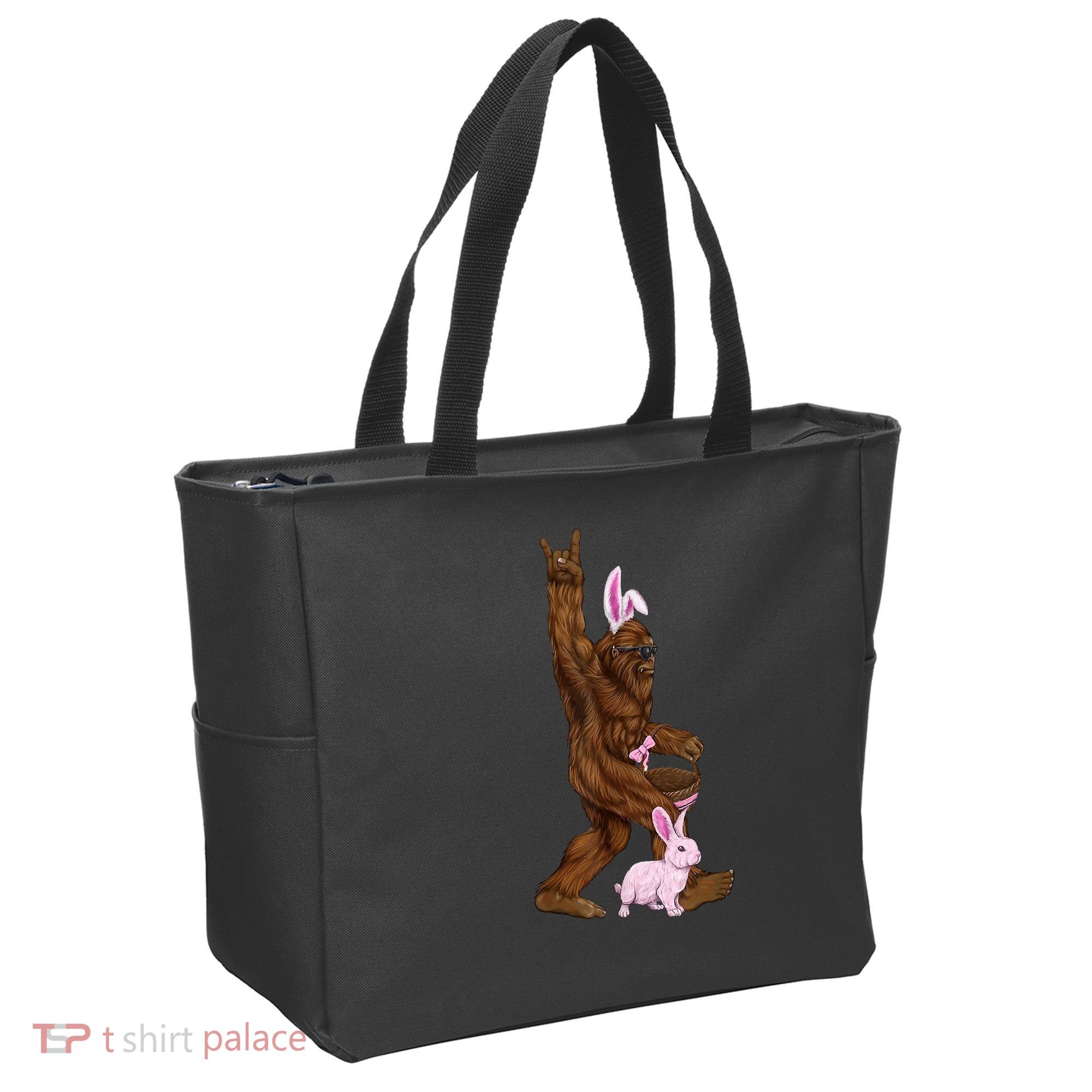 Bigfoot Easter Bunny Cute Tote Bag