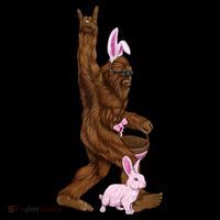 Bigfoot Easter Bunny Cute Tote Bag thumb 4
