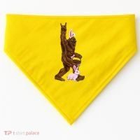 Bigfoot Easter Bunny Cute USA-Made Doggie Bandana thumb 0