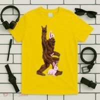 Bigfoot Easter Bunny Cute T-Shirt thumb 5