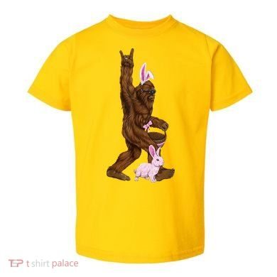 Bigfoot Easter Bunny Cute Toddler T-Shirt