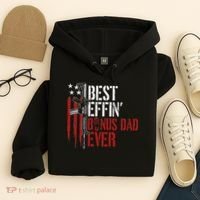 Best Effin’ Bonus Dad Ever Daddy Gun Rights American Flag Hoodie thumb 4