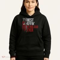 Best Effin’ Bonus Dad Ever Daddy Gun Rights American Flag Hoodie thumb 5