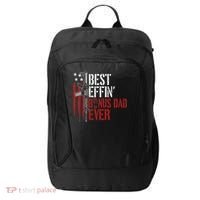 Best Effin’ Bonus Dad Ever Daddy Gun Rights American Flag City Backpack thumb 0