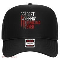 Best Effin’ Bonus Dad Ever Daddy Gun Rights American Flag Hat thumb 0