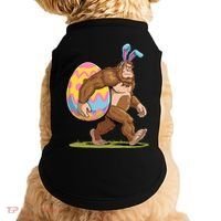 Bigfoot Easter Bunny Ears Egg Sasquatch Lover Gift Doggie Tank thumb 0