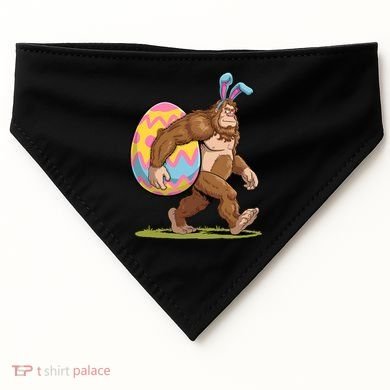 Bigfoot Easter Bunny Ears Egg Sasquatch Lover Gift USA-Made Doggie Bandana