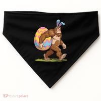 Bigfoot Easter Bunny Ears Egg Sasquatch Lover Gift USA-Made Doggie Bandana thumb 0