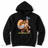 Bigfoot Easter Bunny Ears Egg Sasquatch Lover Gift Hoodie thumb 0