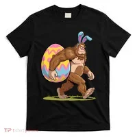 Bigfoot Easter Bunny Ears Egg Sasquatch Lover Gift T-Shirt thumb 0