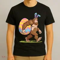 Bigfoot Easter Bunny Ears Egg Sasquatch Lover Gift T-Shirt thumb 3