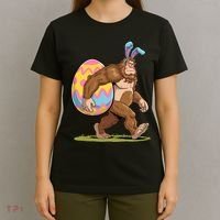 Bigfoot Easter Bunny Ears Egg Sasquatch Lover Gift T-Shirt thumb 4