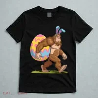 Bigfoot Easter Bunny Ears Egg Sasquatch Lover Gift T-Shirt thumb 5