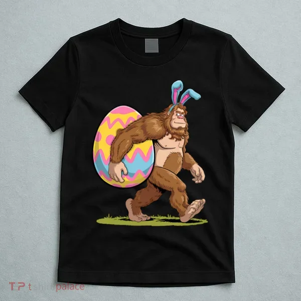 Bigfoot Easter Bunny Ears Egg Sasquatch Lover Gift T-Shirt