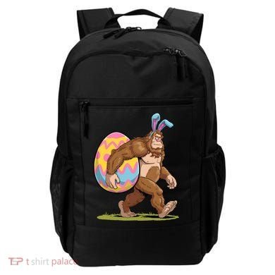 Bigfoot Easter Bunny Ears Egg Sasquatch Lover Gift Backpack