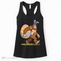 Bigfoot Easter Bunny Ears Egg Sasquatch Lover Gift Women's Tank Top thumb 0
