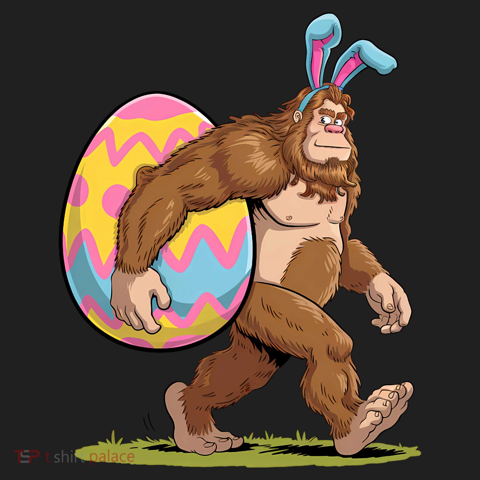 Bigfoot Easter Bunny Ears Egg Sasquatch Lover Gift Hat