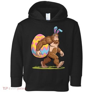 Bigfoot Easter Bunny Ears Egg Sasquatch Lover Gift Toddler Hoodie