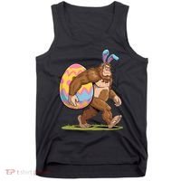 Bigfoot Easter Bunny Ears Egg Sasquatch Lover Gift Tank Top thumb 0