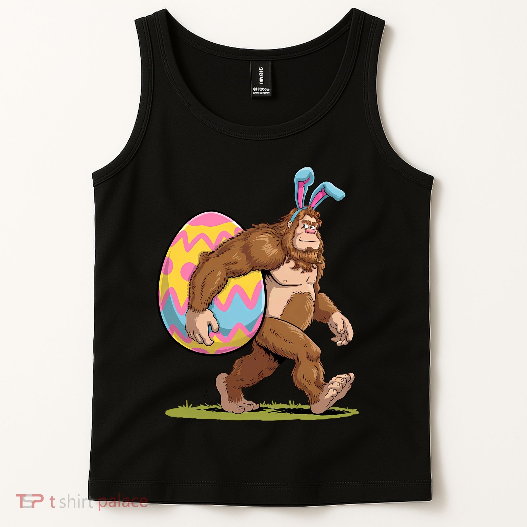 Bigfoot Easter Bunny Ears Egg Sasquatch Lover Gift Tank Top